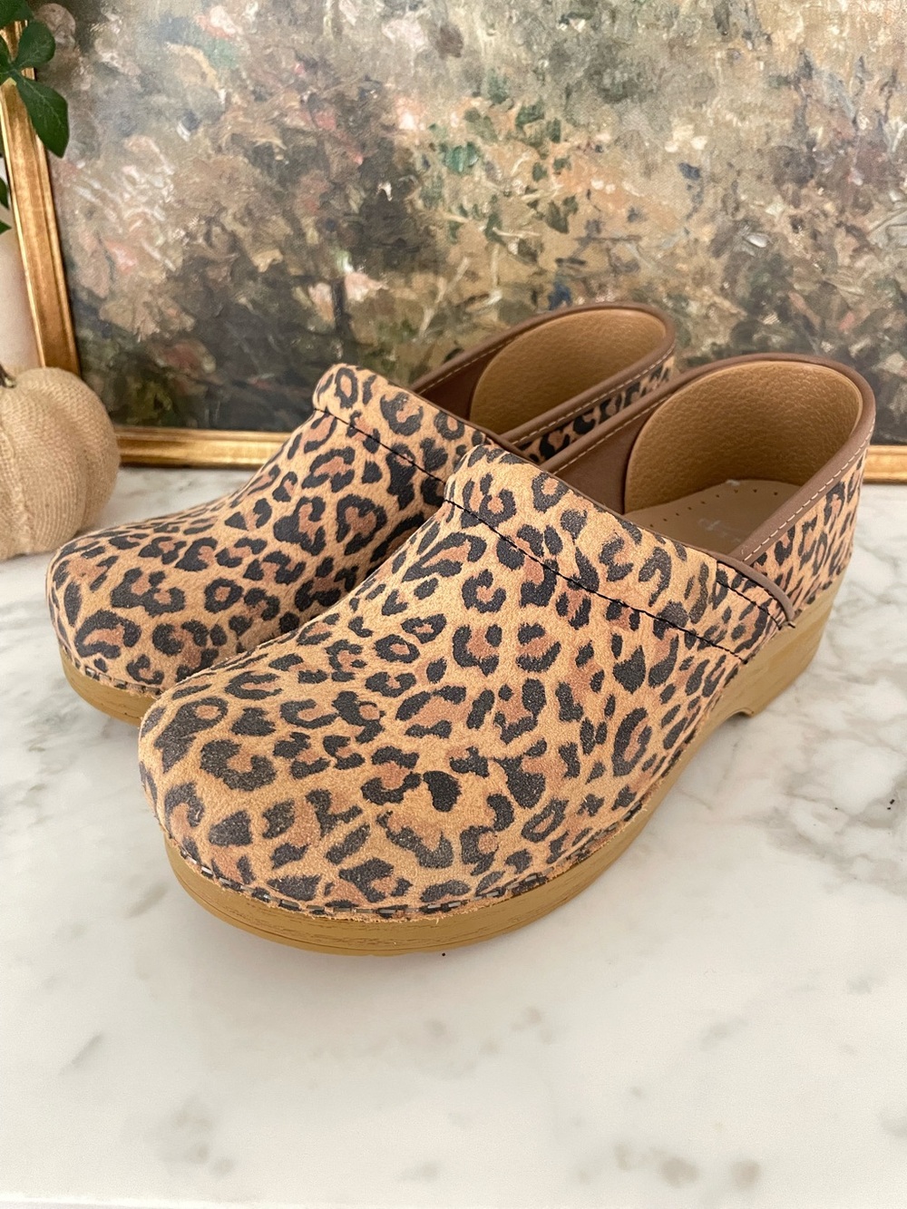 Dansko Pro Clog Leopard Suede Size 41